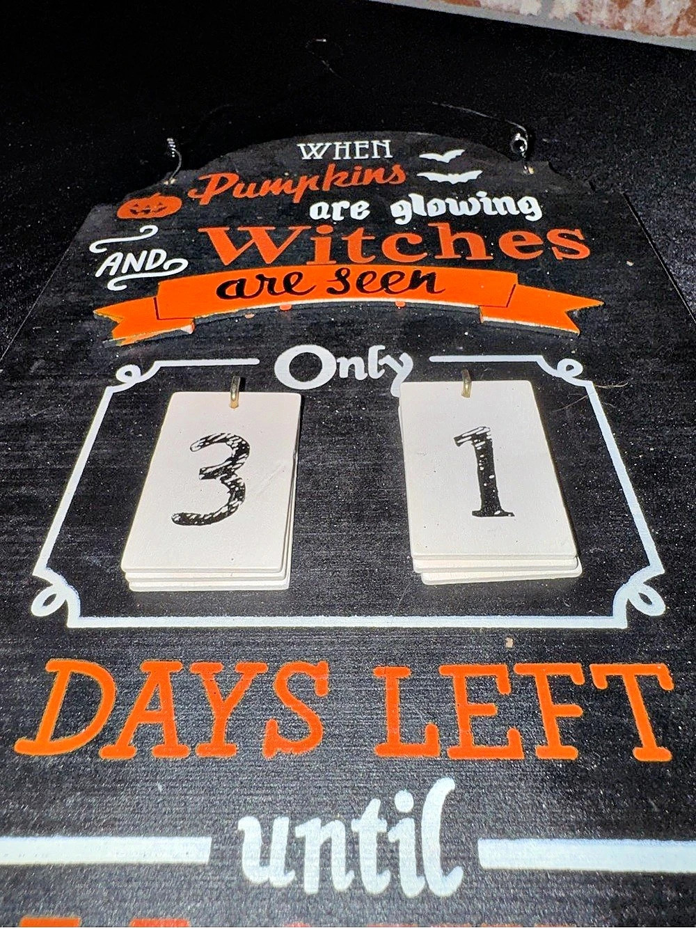 Halloween Countdown Sign - Picture 2 of 5